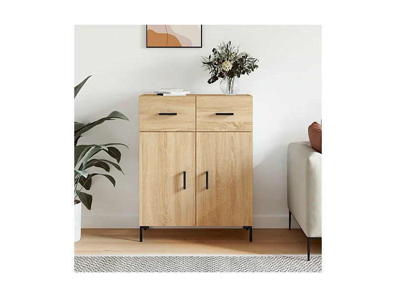 Sideboard Sonoma-Eiche 69,5x34x90 cm Holzwerkstoff