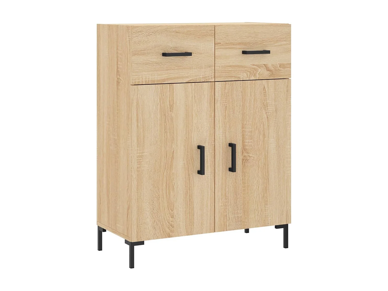 Buffet chêne sonoma 69,5x34x90 cm bois d'ingénierie