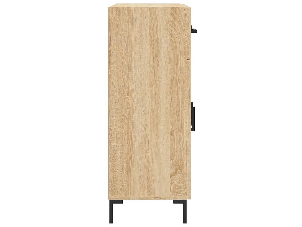 Buffet chêne sonoma 69,5x34x90 cm bois d'ingénierie