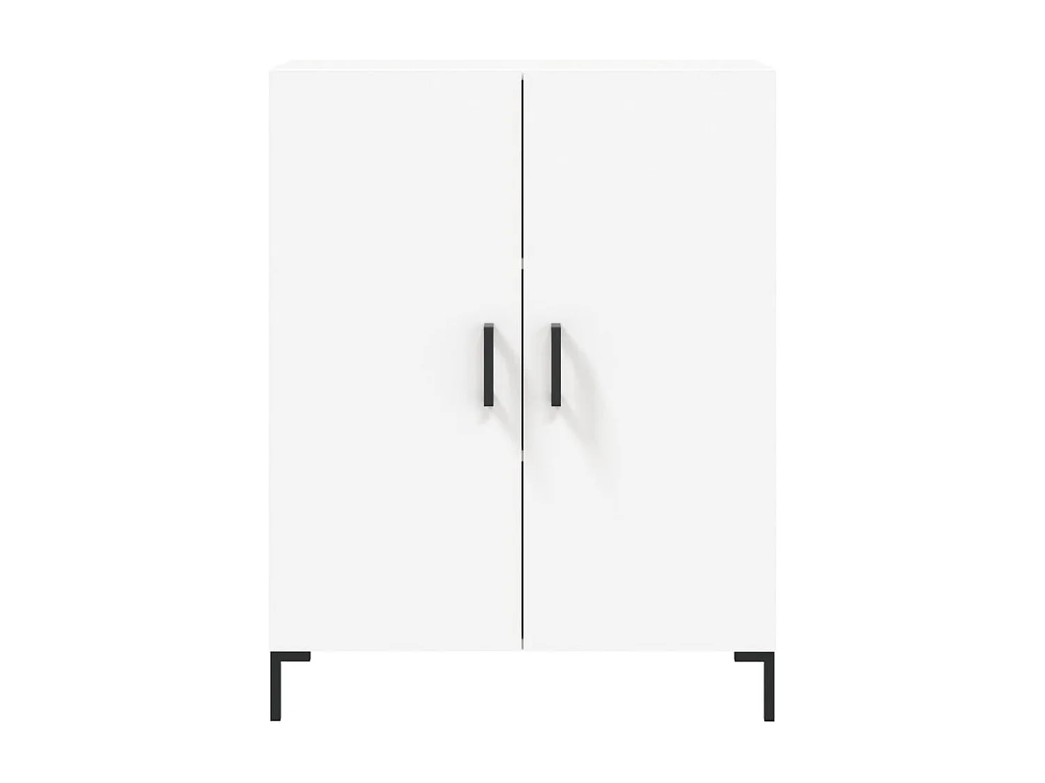 Buffet blanc 69,5x34x90 cm bois d'ingénierie