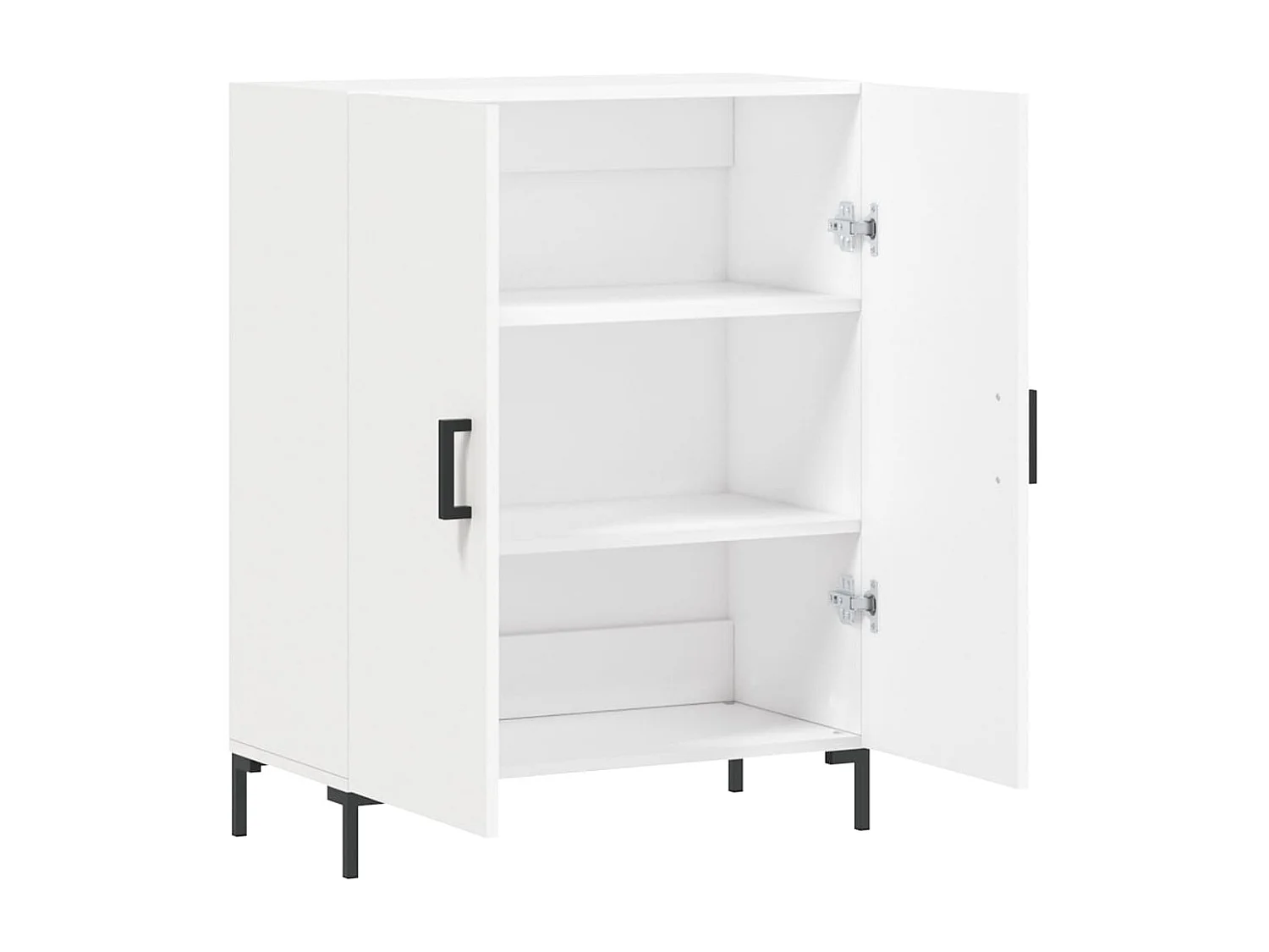 Buffet blanc 69,5x34x90 cm bois d'ingénierie