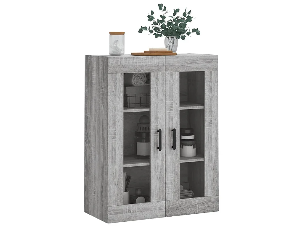 Wandschrank Grau Sonoma 69,5x34x90 cm