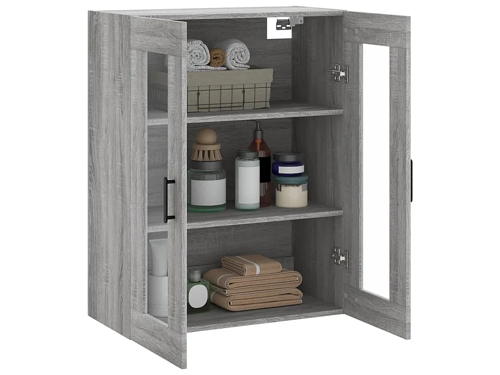 Wandschrank Grau Sonoma 69,5x34x90 cm