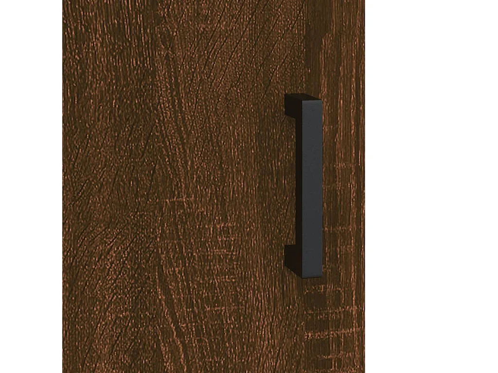 Buffet haut chêne marron 69,5x31x115 cm bois d'ingénierie