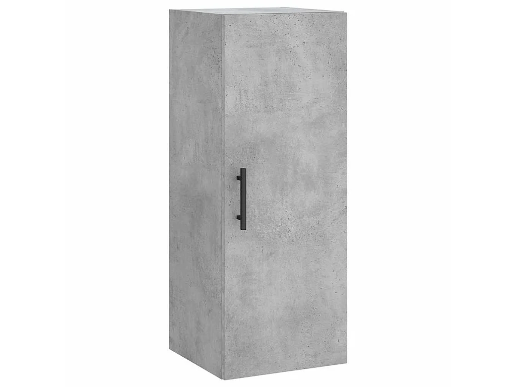 Buffet haut Gris béton 34,5x34x180 cm Bois d'ingénierie