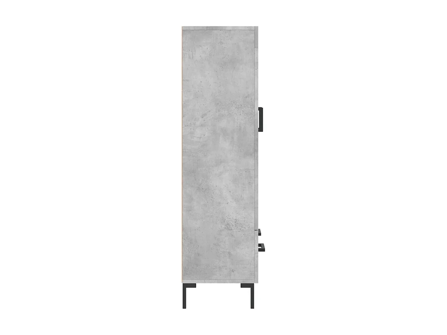 Buffet haut gris béton 69,5x31x115 cm bois d'ingénierie