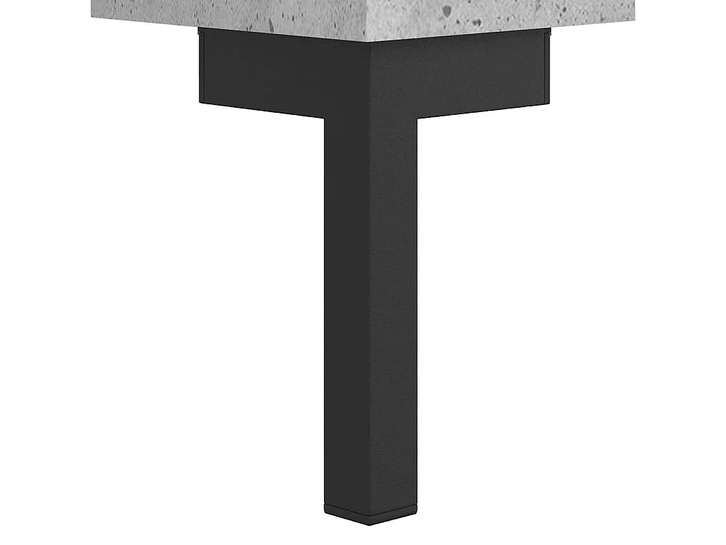 Hoge kast 69,5x31x115 cm bewerkt hout betongrijs