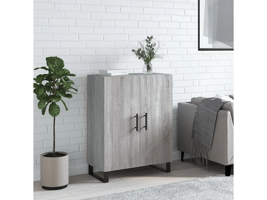 Buffet sonoma gris 69,5x34x90 cm bois d'ingénierie