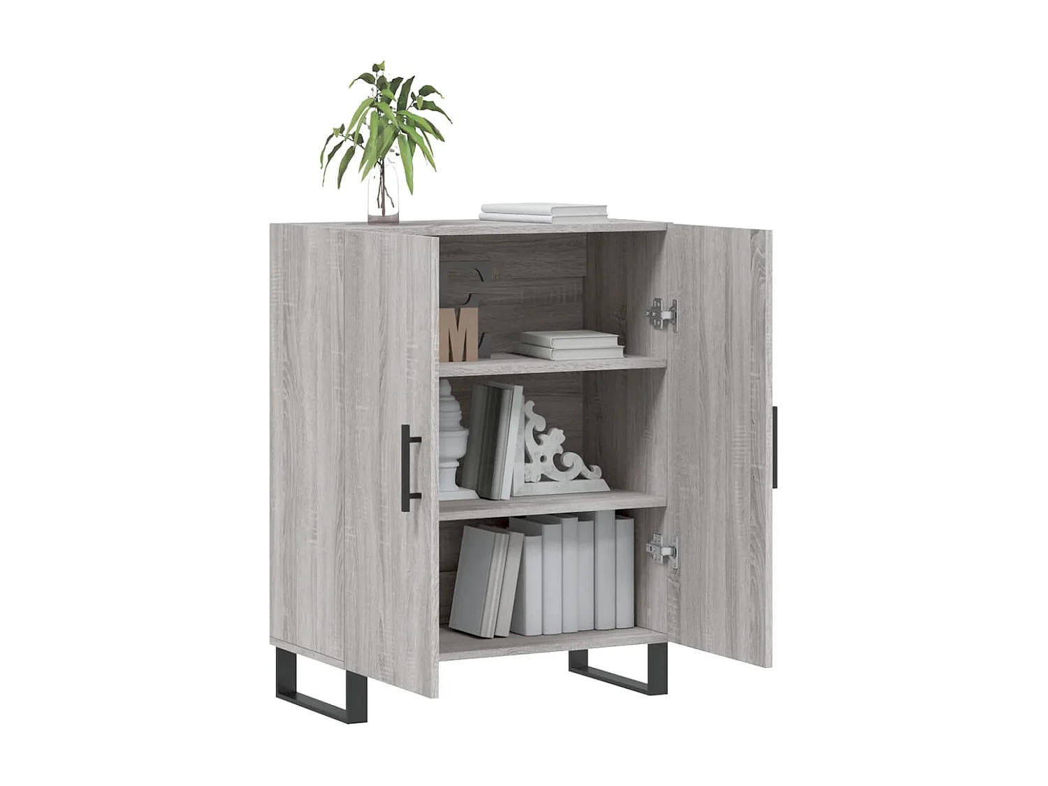 Buffet sonoma gris 69,5x34x90 cm bois d'ingénierie
