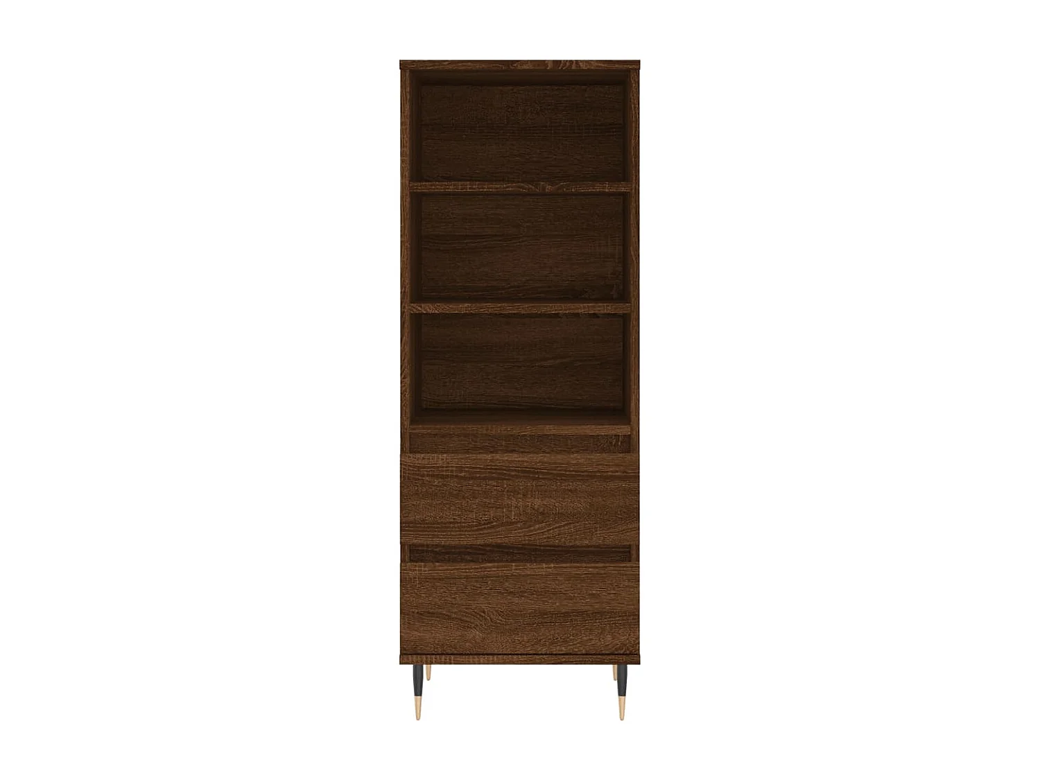 Buffet haut Chêne marron 40x36x110 cm Bois d'ingénierie