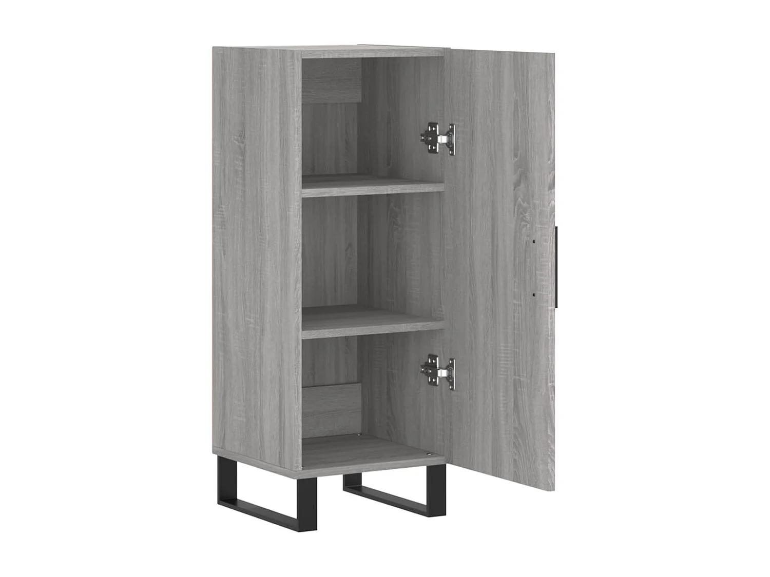 Dressoir 34,5x34x90 cm bewerkt hout grijs sonoma eikenkleurig