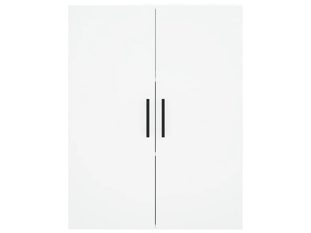 Wysoki bufet biały 69,5x34x180 cm z drewna inżynieryjnego