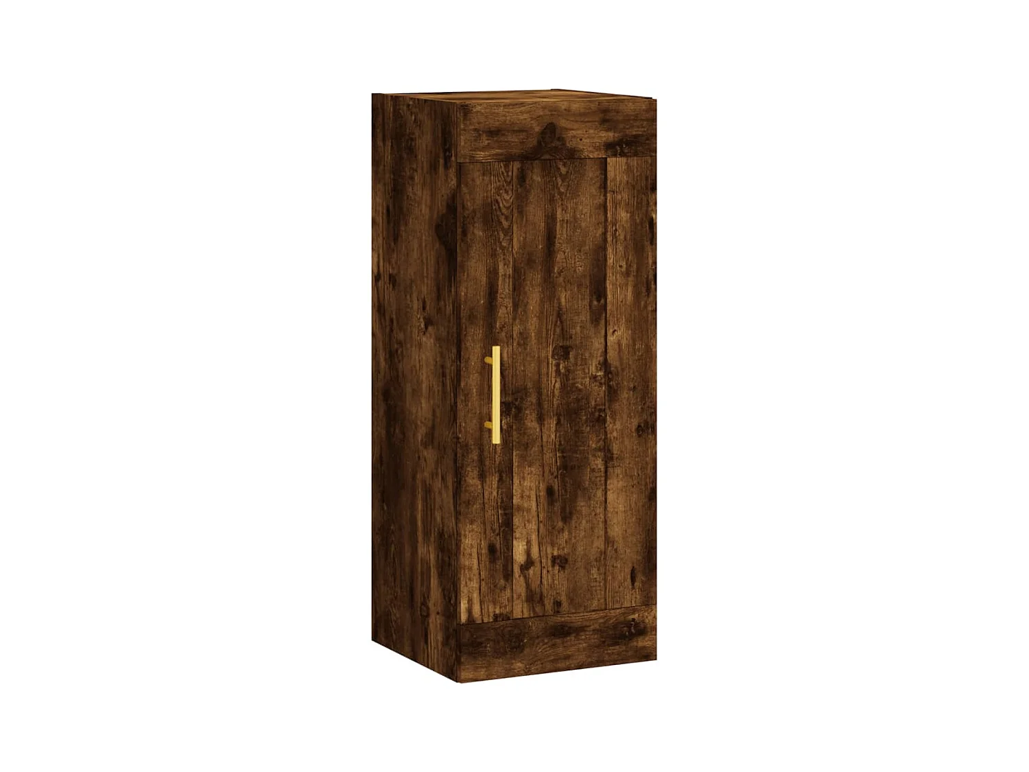 Armoire murale chêne fumé 34,5x34x90 cm bois d'ingénierie