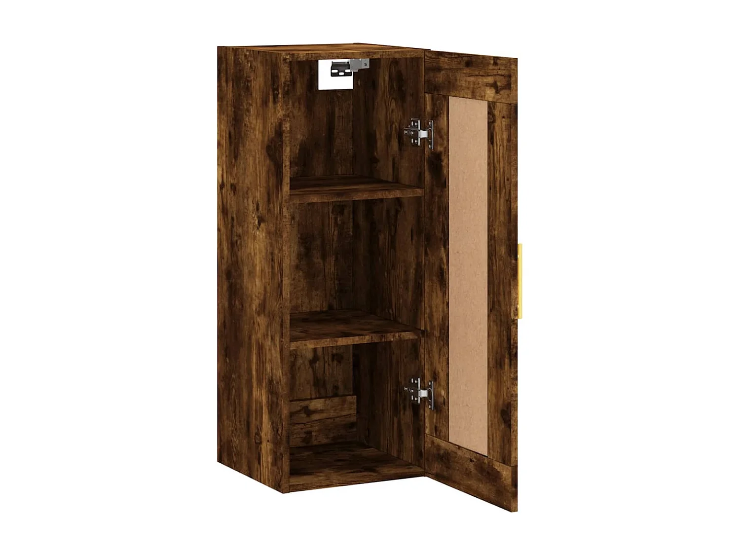 Armoire murale chêne fumé 34,5x34x90 cm bois d'ingénierie