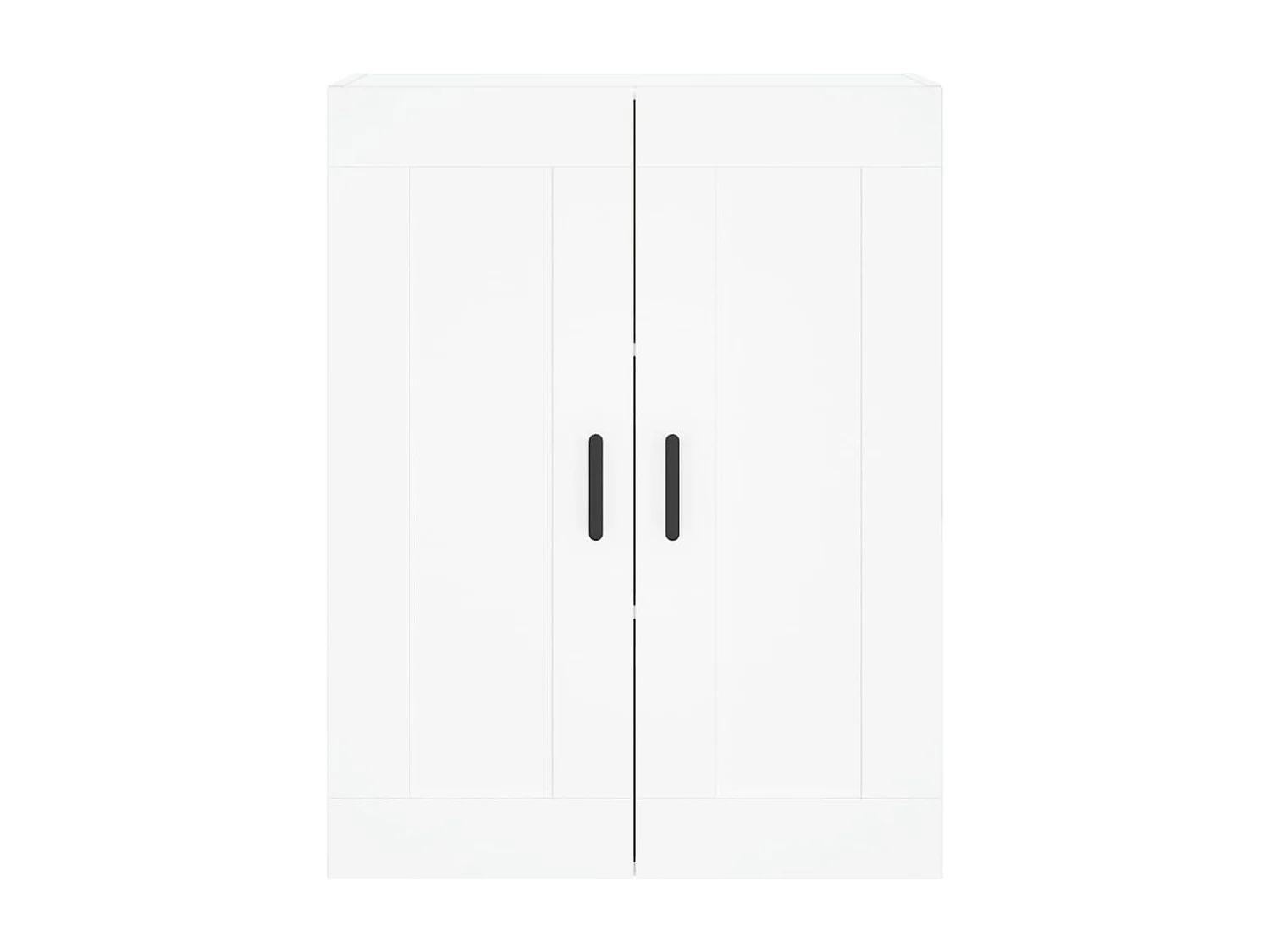 Buffet haut Blanc 69,5x34x180 cm Bois d'ingénierie