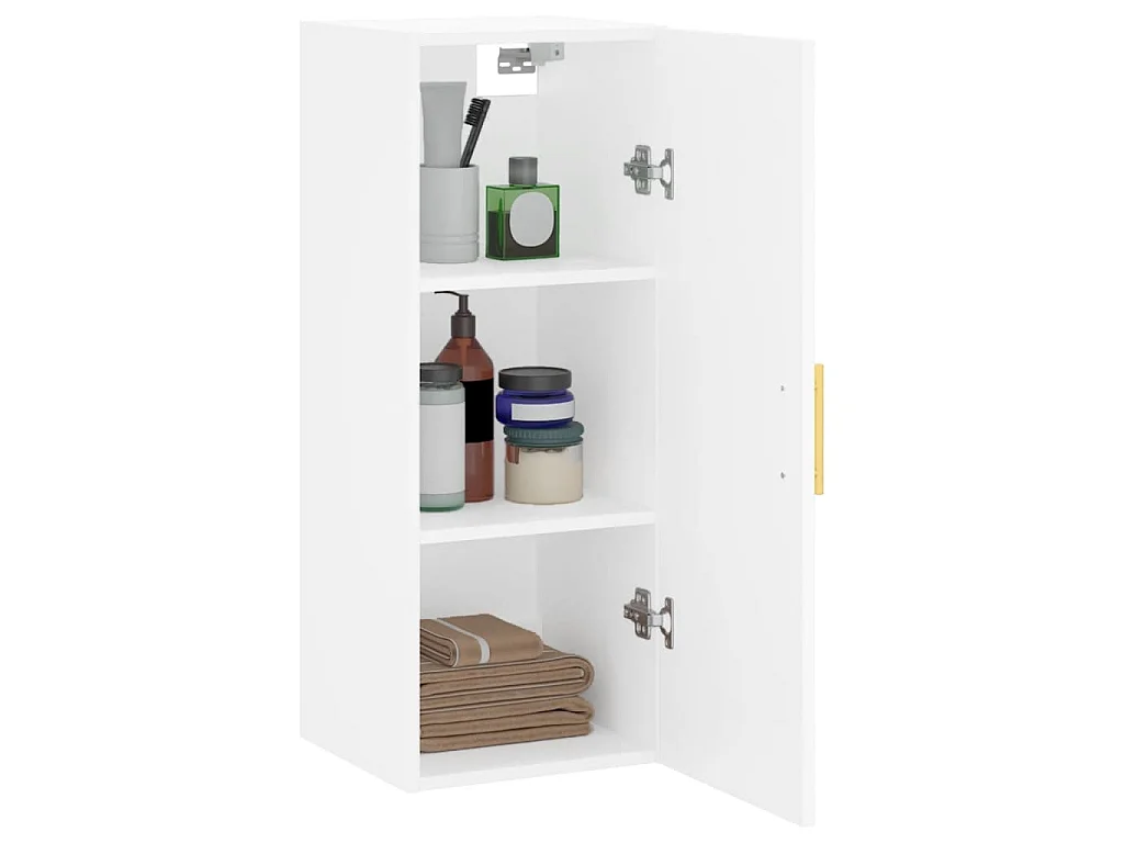 Armoire murale blanc 34,5x34x90 cm