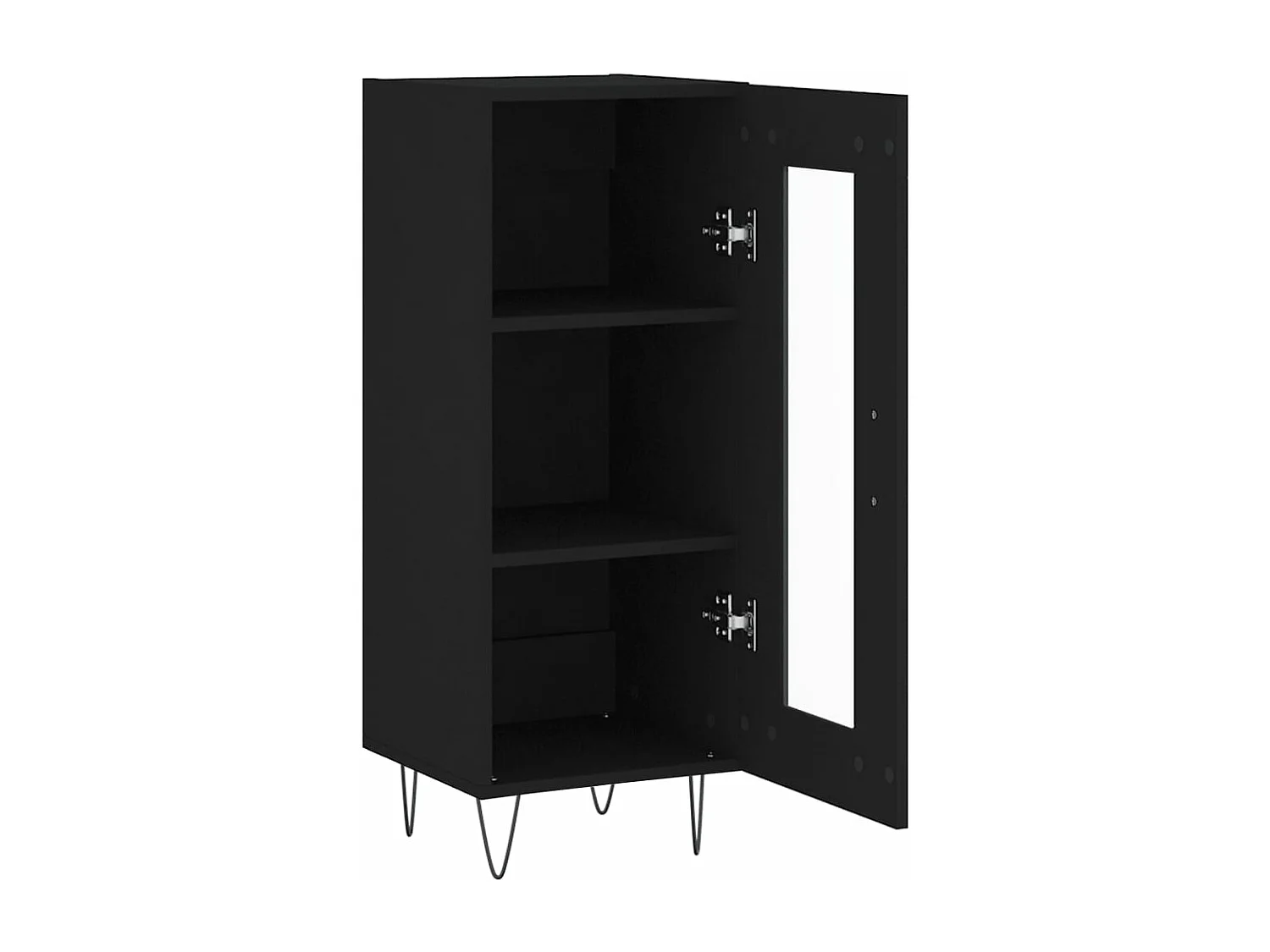 Sideboard Schwarz 34,5x34x90 cm Holzwerkstoff