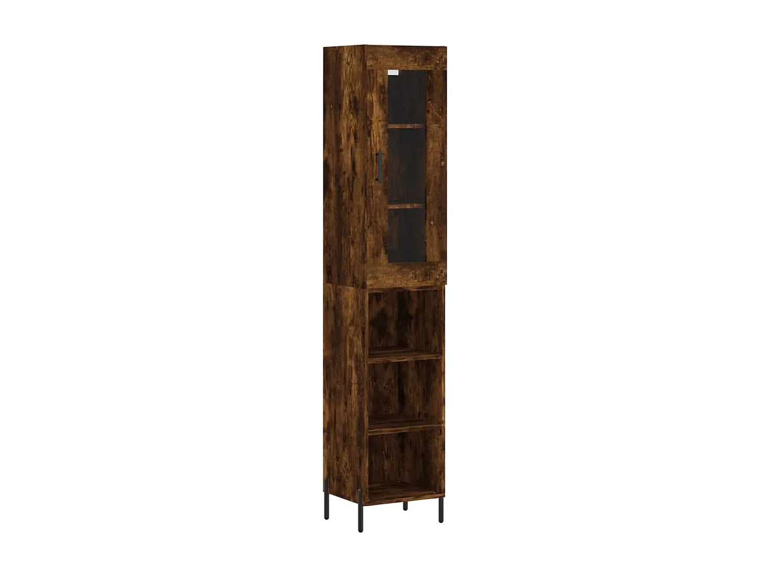 Highboard Räuchereiche 34,5x34x180 cm Holzwerkstoff