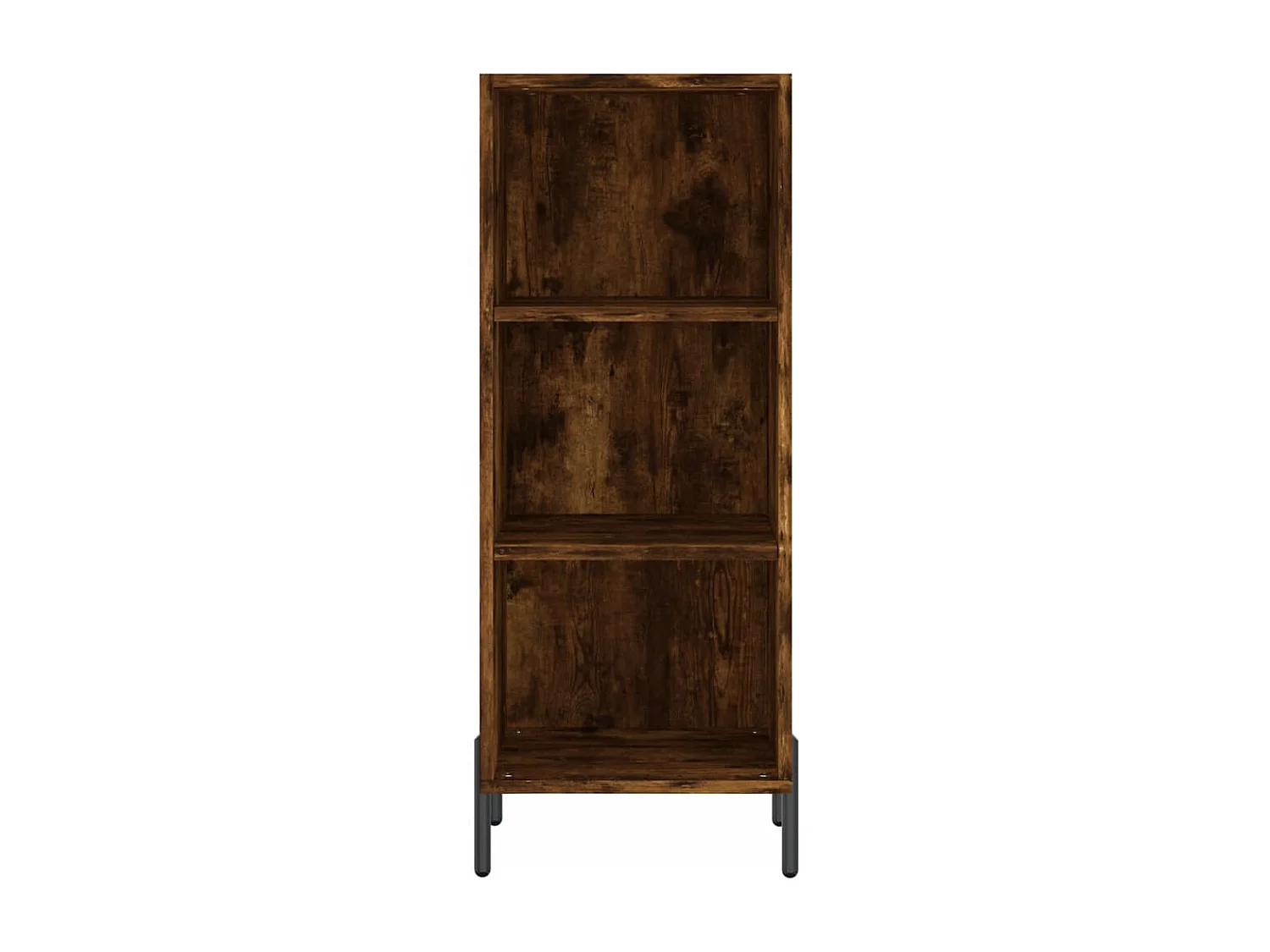 Buffet haut Chêne fumé 34,5x34x180 cm Bois d'ingénierie
