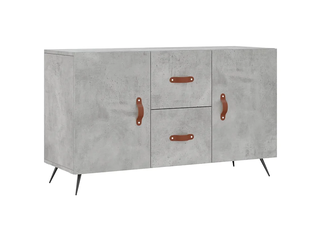 Sideboard Betongrau 100x36x60 cm Holzwerkstoff