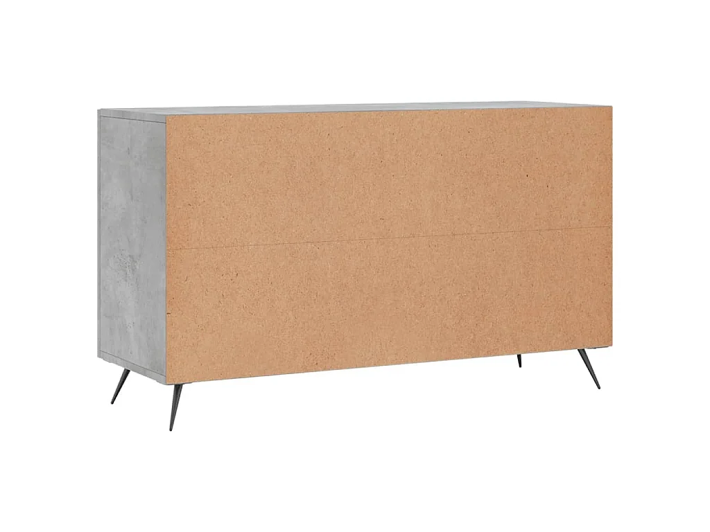Sideboard Betongrau 100x36x60 cm Holzwerkstoff