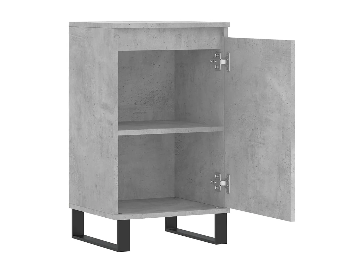 Dressoir 40x35x70 cm bewerkt hout betongrijs