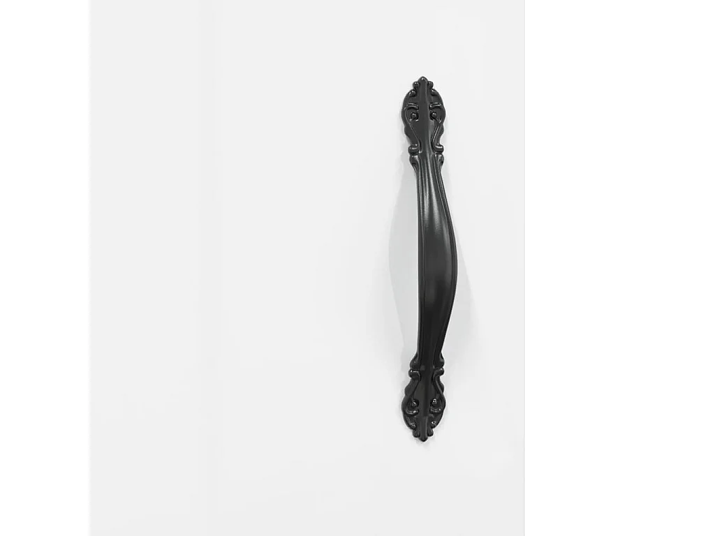 Credenza Bianco Lucido 34,5x34x90 cm in Legno Multistrato