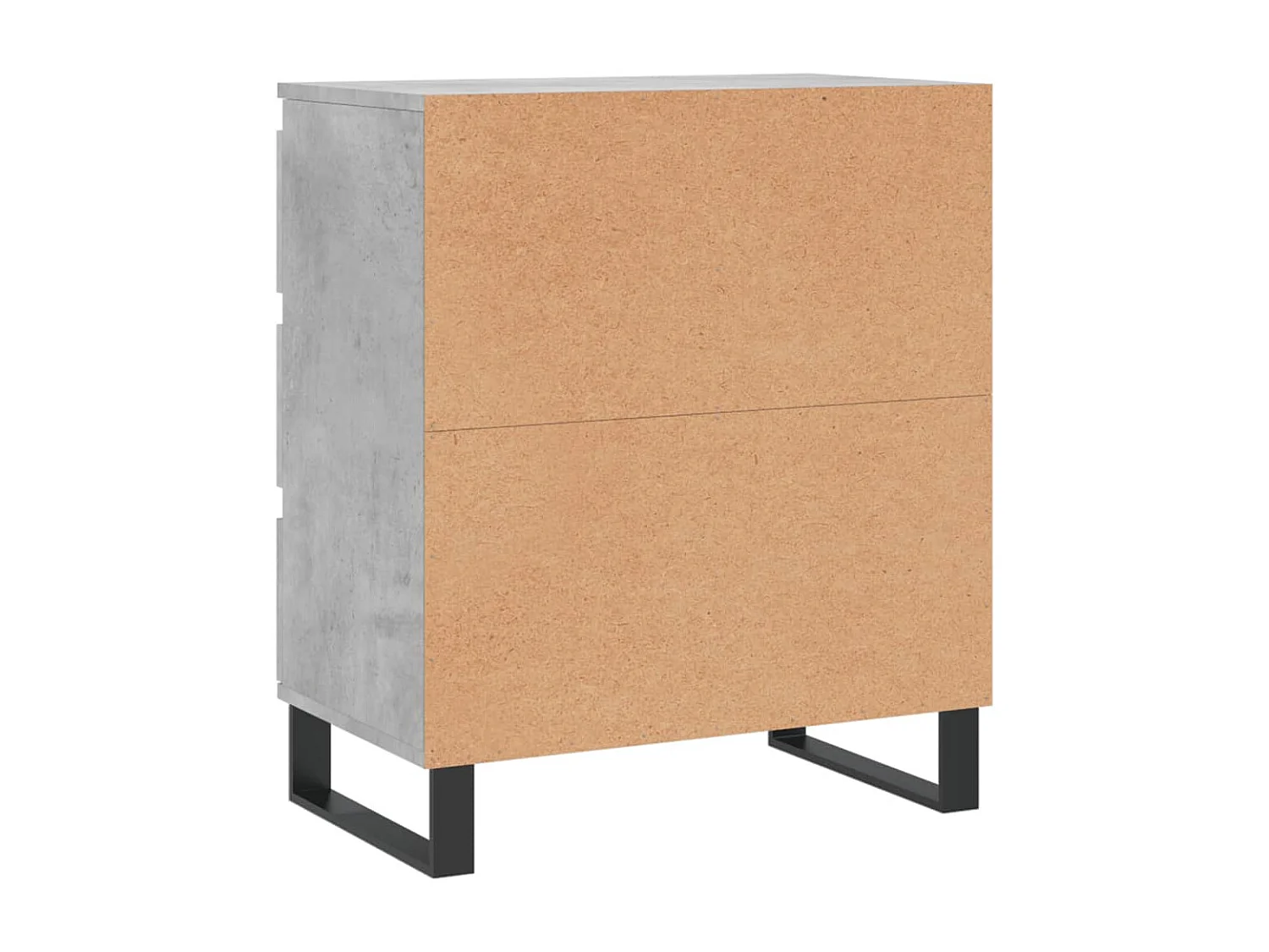 Dressoir 60x35x70 cm bewerkt hout betongrijs