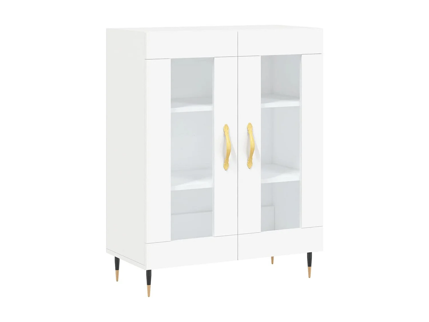 Buffet blanc 69,5x34x90 cm bois d'ingénierie