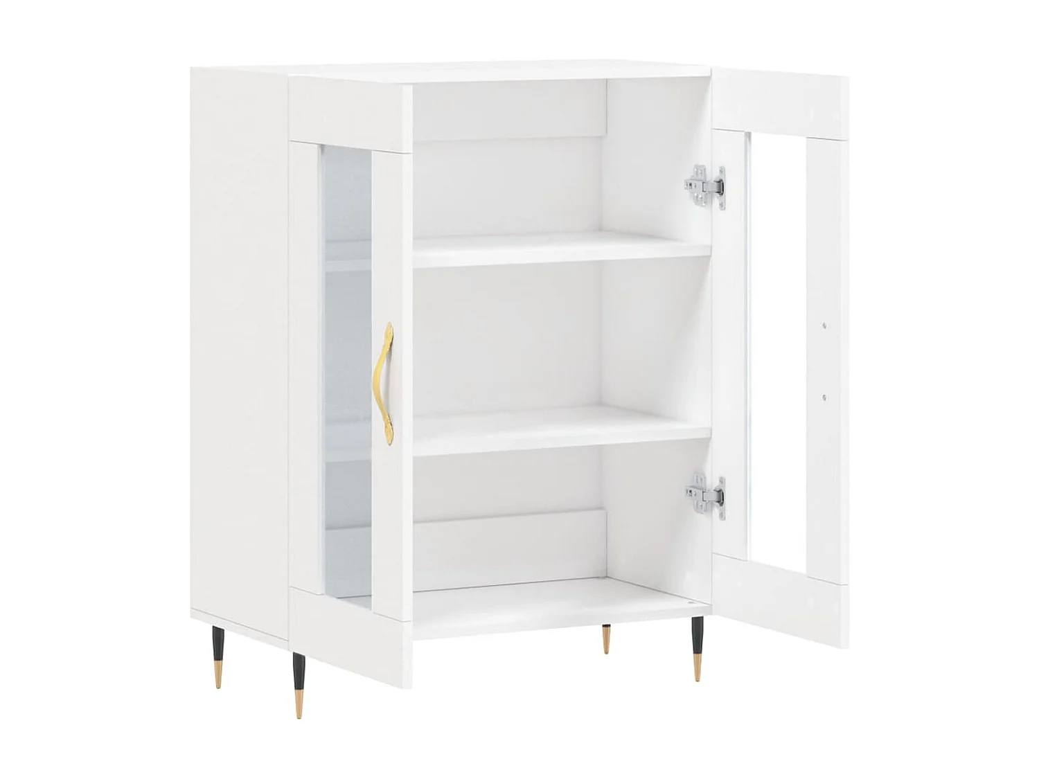 Buffet blanc 69,5x34x90 cm bois d'ingénierie