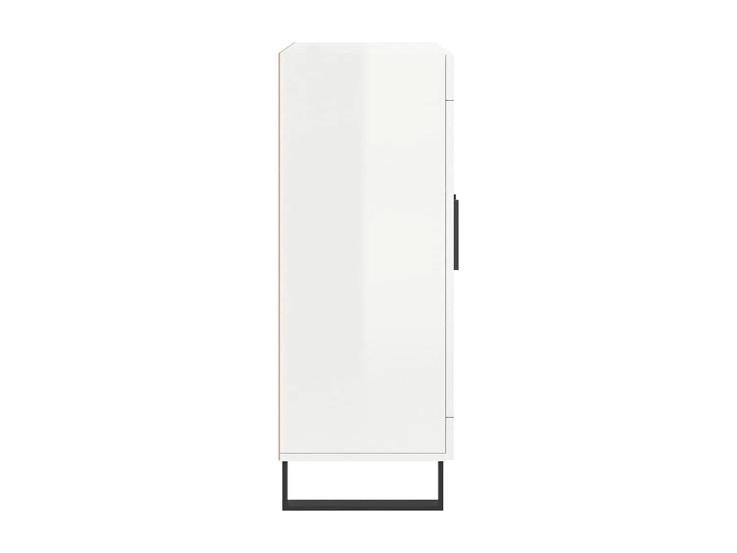 Credenza 69,5x34x90 cm in Legno Multistrato Bianco Lucido