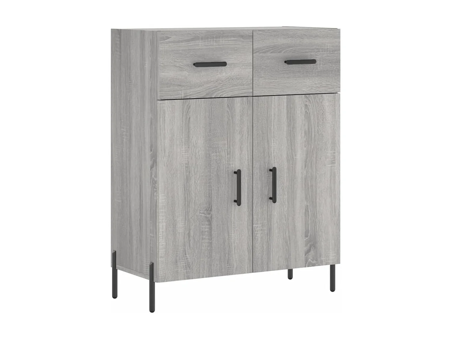 Buffet sonoma gris 69,5x34x90 cm bois d'ingénierie
