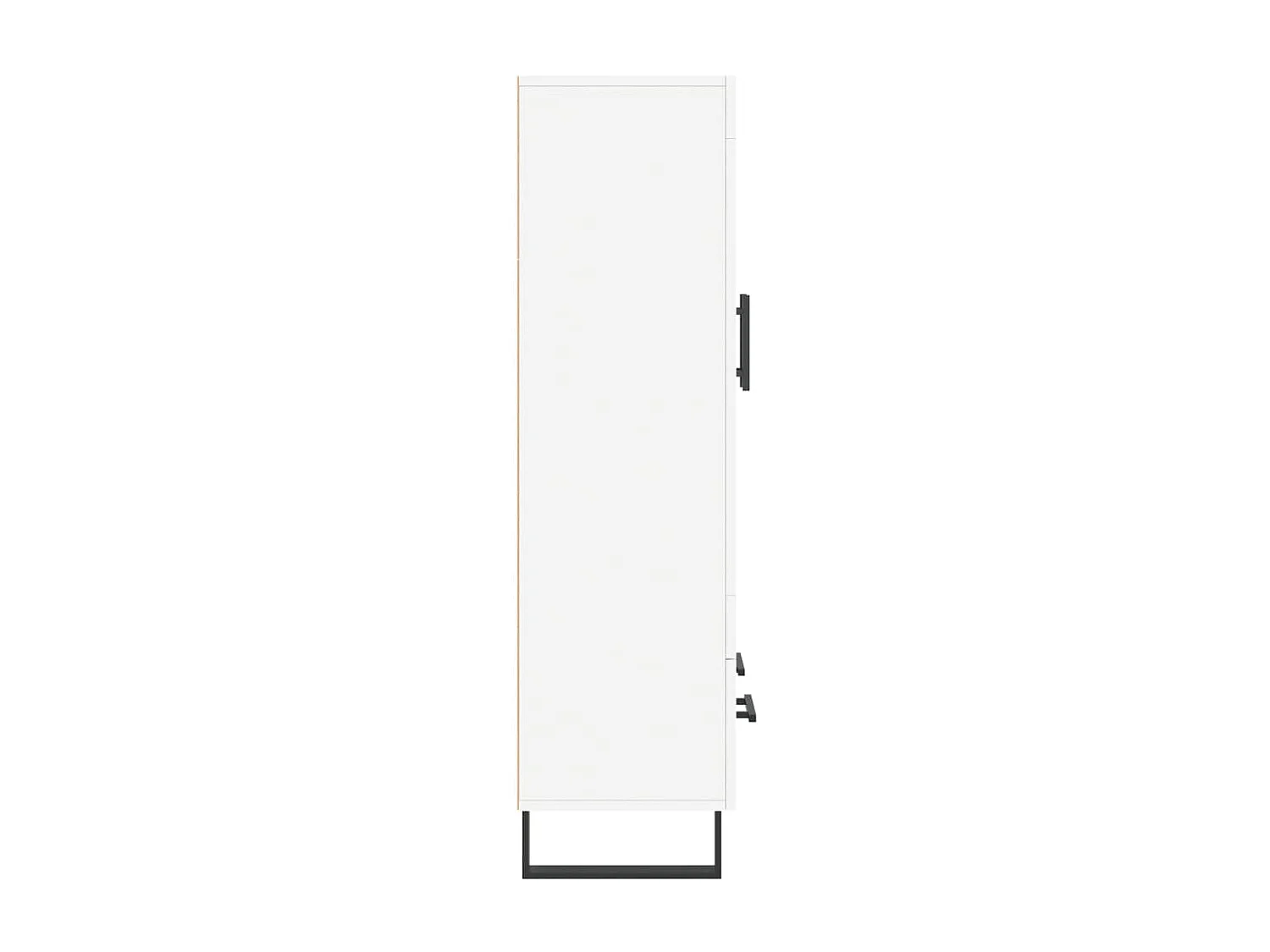 Hoge kast 69,5x31x115 cm bewerkt hout wit