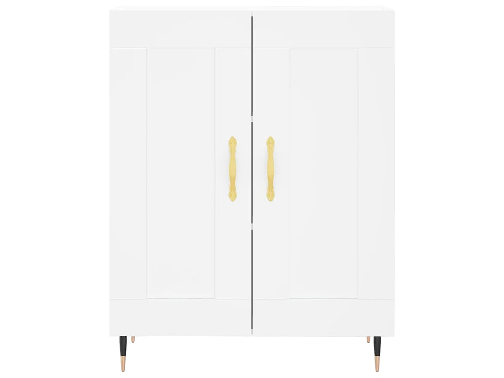 Dressoir 69,5x34x90 cm bewerkt hout wit