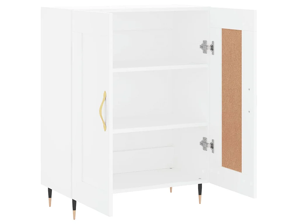 Dressoir 69,5x34x90 cm bewerkt hout wit
