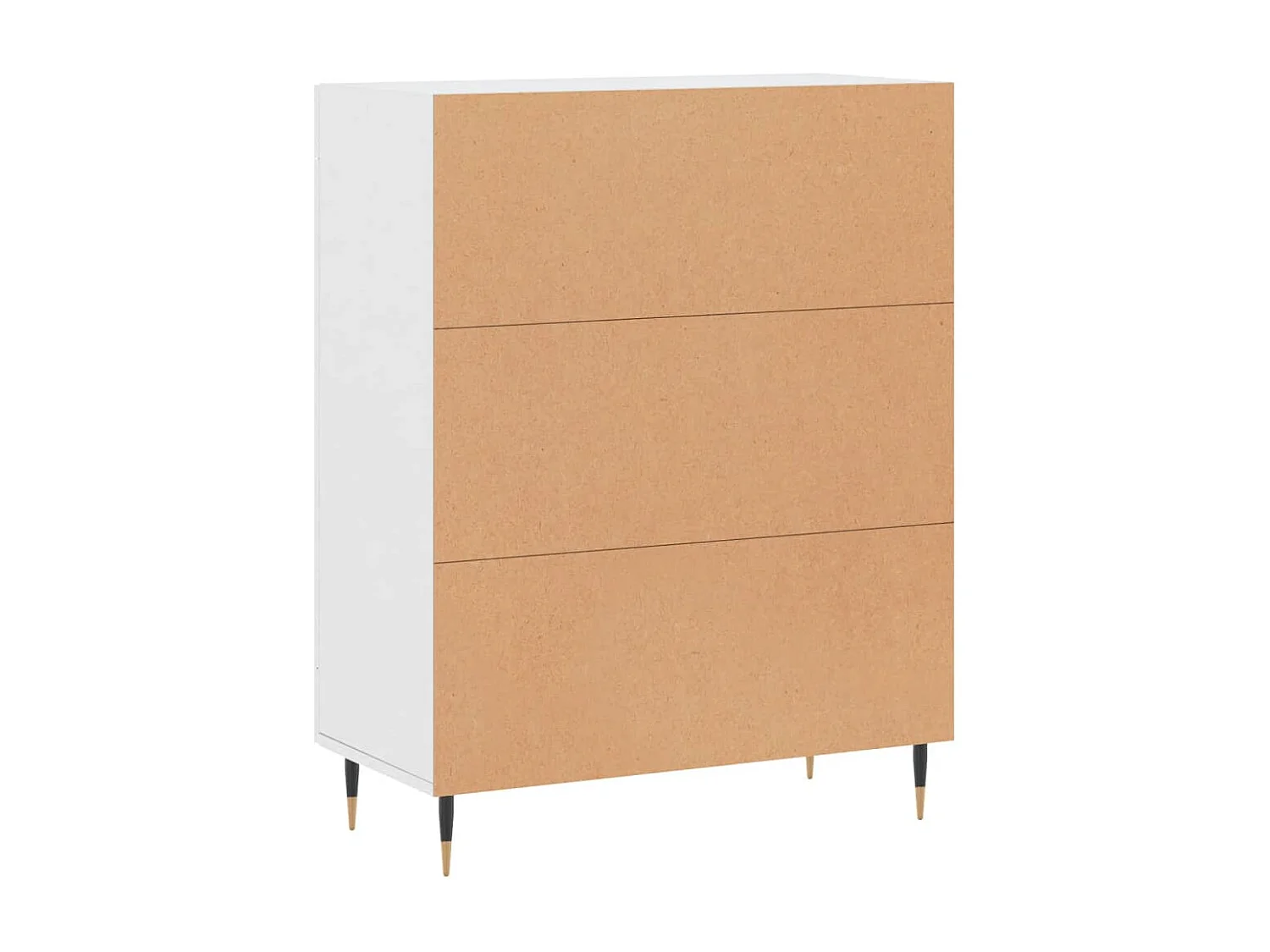 Dressoir 69,5x34x90 cm bewerkt hout wit