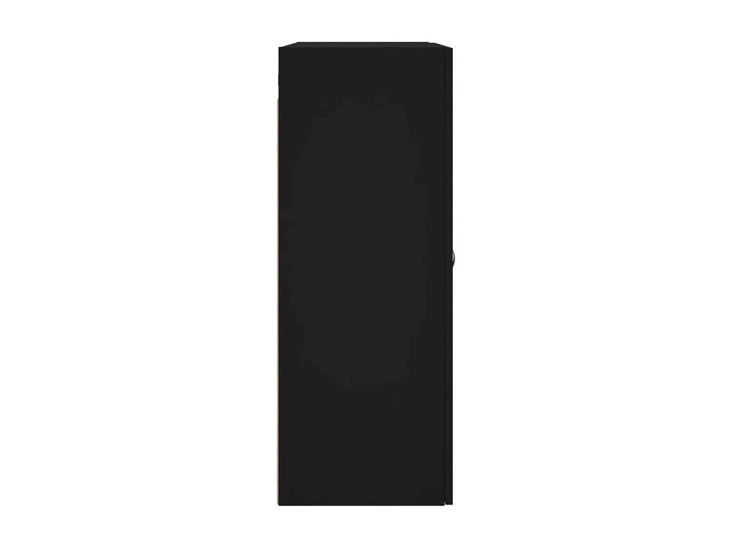 Armoires murales 2 pcs noir bois d'ingénierie