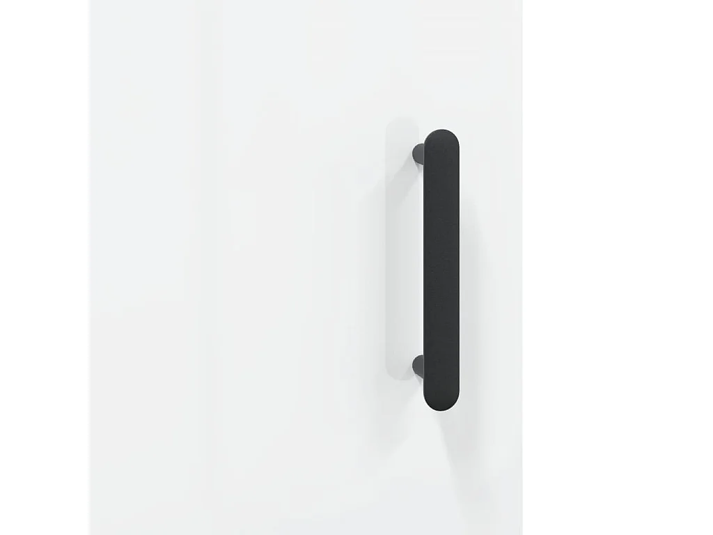 Credenza 34,5x34x180 cm in Legno Multistrato Bianco Lucido