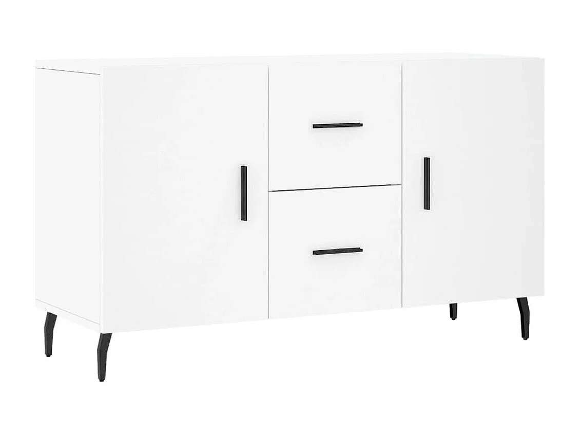 Buffet blanc 100x36x60 cm bois d'ingénierie