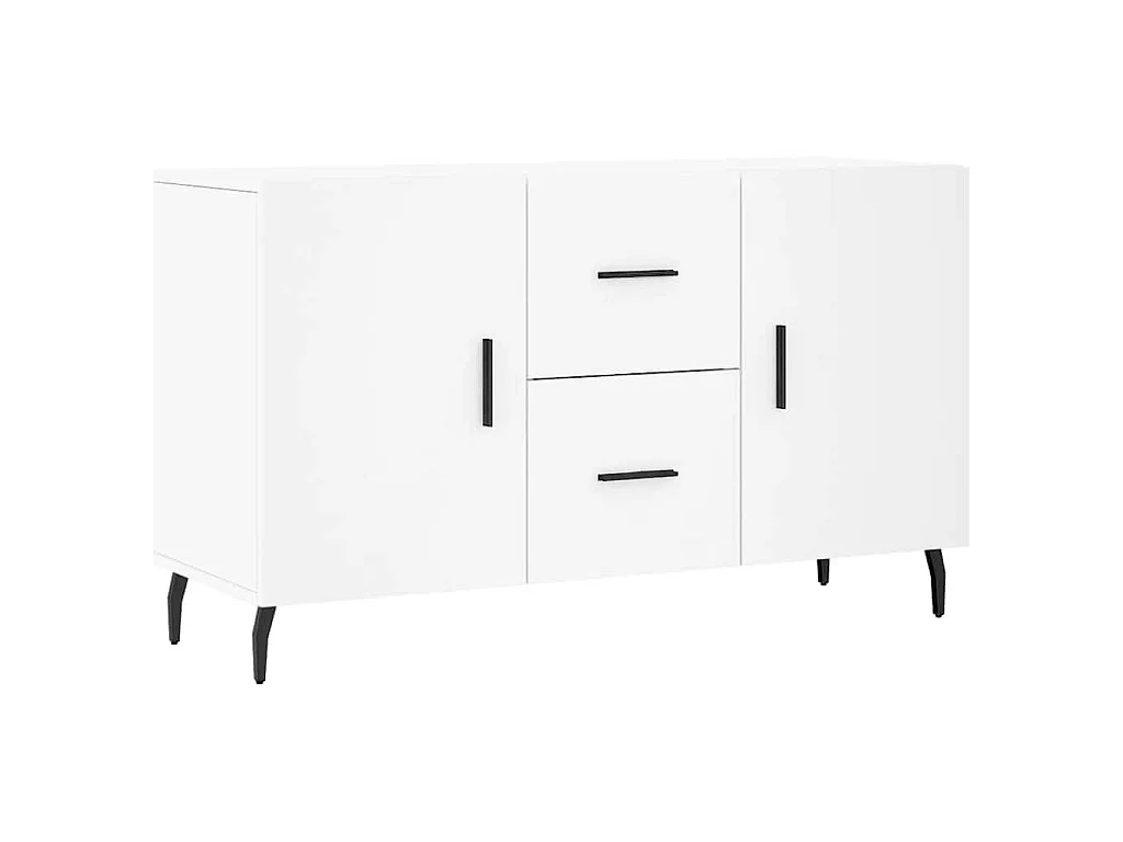 Buffet blanc 100x36x60 cm bois d'ingénierie