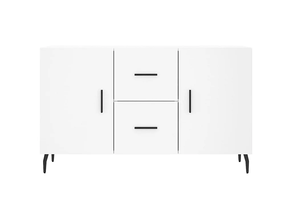 Buffet blanc 100x36x60 cm bois d'ingénierie