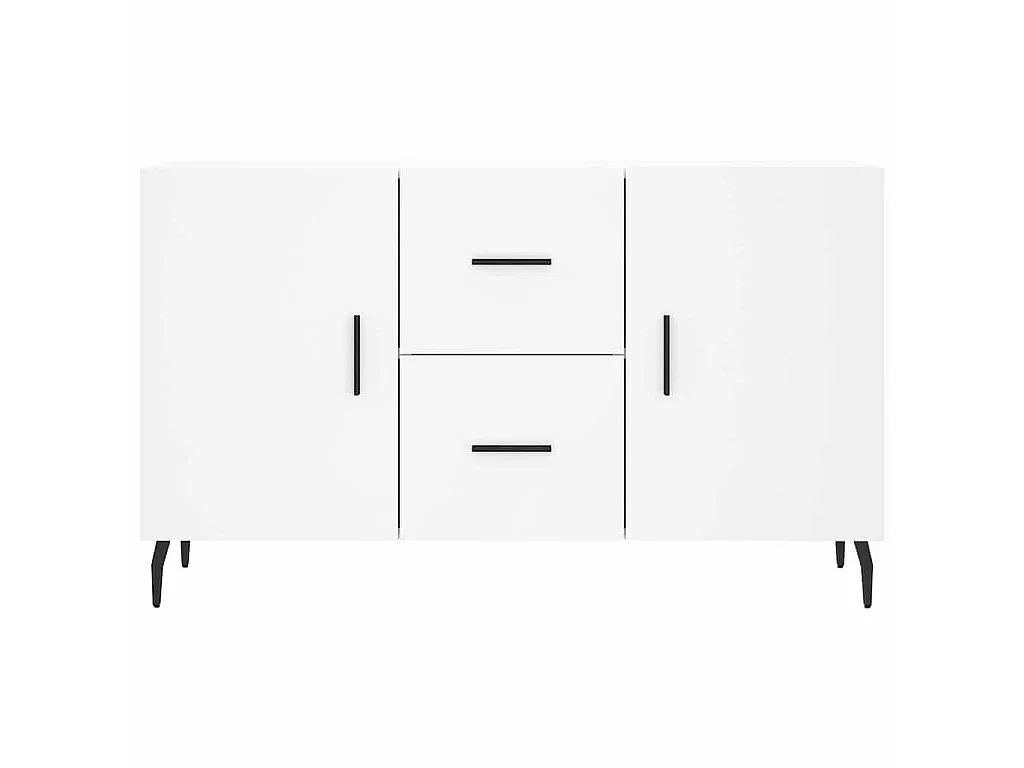 Buffet blanc 100x36x60 cm bois d'ingénierie