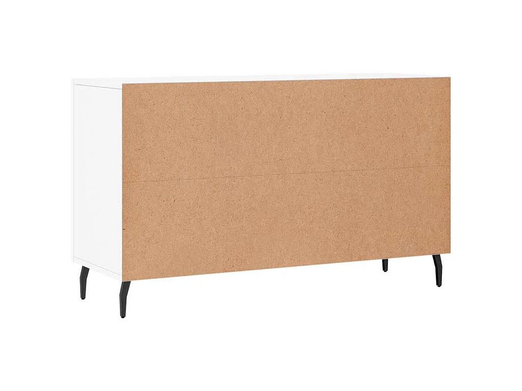 Buffet blanc 100x36x60 cm bois d'ingénierie
