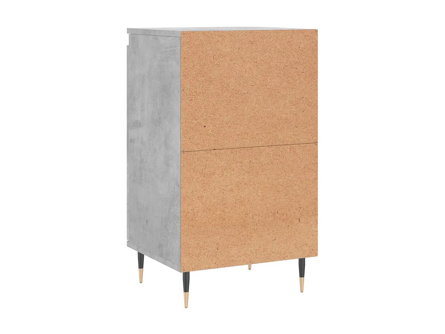 Buffet gris béton 40x35x70 cm bois d'ingénierie