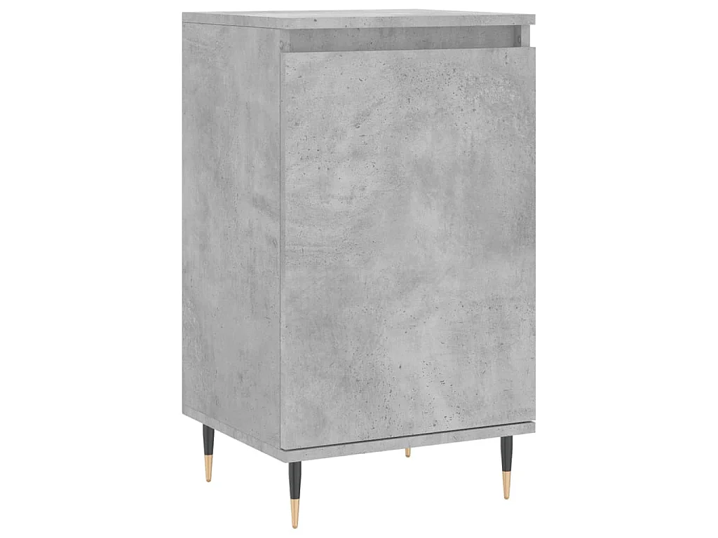 Buffet gris béton 40x35x70 cm bois d'ingénierie