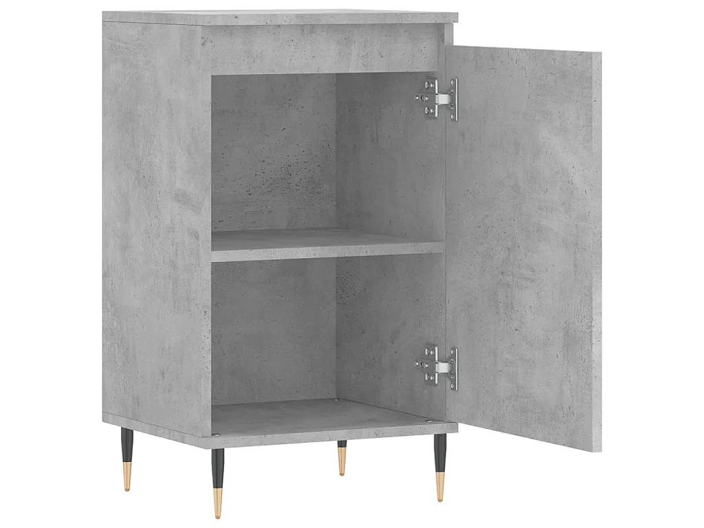 Buffet gris béton 40x35x70 cm bois d'ingénierie