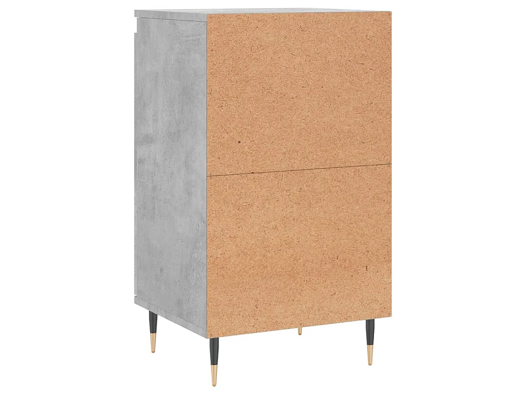 Buffet gris béton 40x35x70 cm bois d'ingénierie