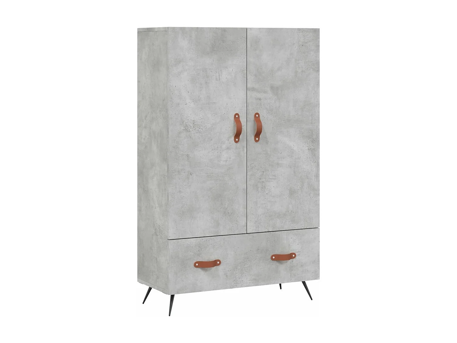 Highboard Betongrau 69,5x31x115 cm Holzwerkstoff