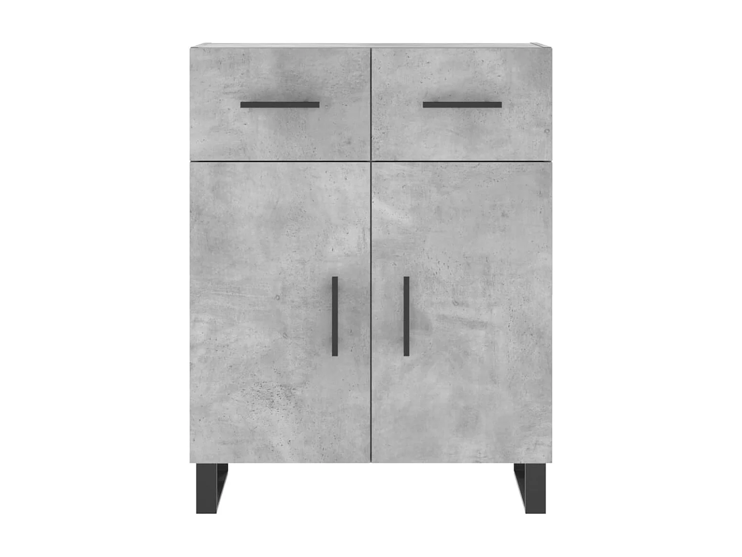 Buffet gris béton 69,5x34x90 cm bois d'ingénierie