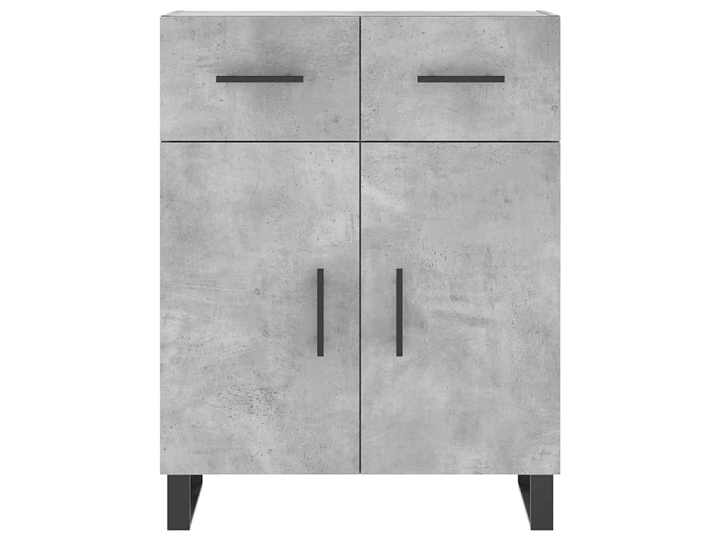 Dressoir 69,5x34x90 cm bewerkt hout betongrijs